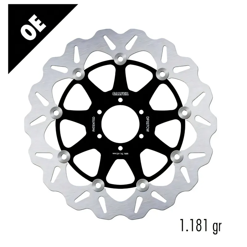 Markenprodukt Bremsscheibe Set Galfer 2x DF027CW WAVE® mit ECE R90 Zulassung, schwimmend vorne 296x5mm für Honda CBR RR Fireblade VTR F Firestorm VFR 250 - 1000 ccm Bj. 1989 - 2011