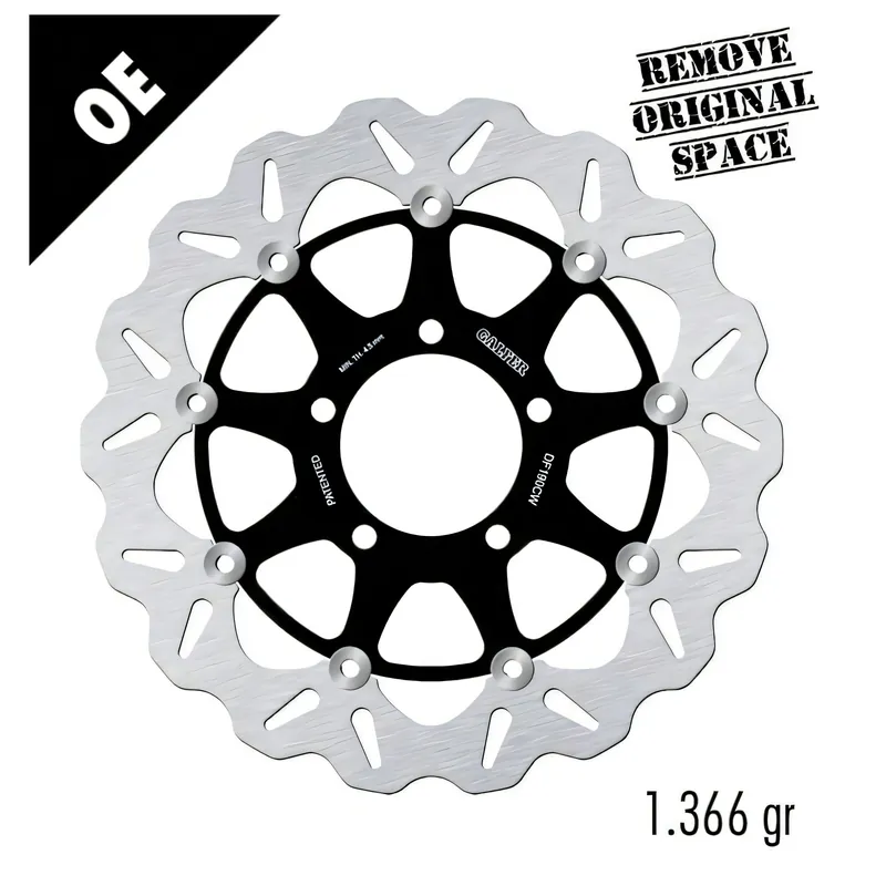 Top-Seller Bremsscheibe Galfer DF190CW WAVE® mit ECE R90 Zulassung, schwimmend vorne 310x5mm (2 benötigt) für Kawasaki GTR ABS Z SX ZZR KLZ Versys E-Version ZX-10R 636 - 1400 ccm Bj. 2006 - 2025