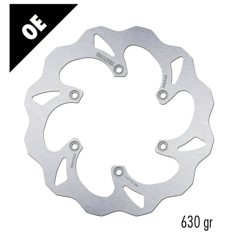 Markenprodukt Bremsscheibe Galfer DF479W WAVE® mit ECE R90 Zulassung, starr hinten 240x4mm für Rieju MRX, Yamaha WR YZ F 125 - 450 ccm Bj. 1998 - 2011