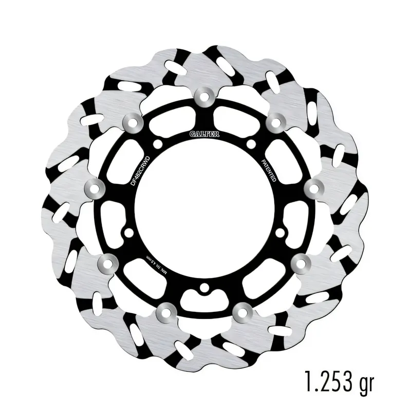 Bremsscheibe Galfer DF482CRWD WAVE® Racing Grooved Right mit ECE R90 Zulassung, schwimmend vorne 310x5mm für Yamaha FZ 8 N NA FZ8 Fazer S SA YZF-R6 600 - 800 ccm Bj. 2005 - 2016 Wochenendangebot