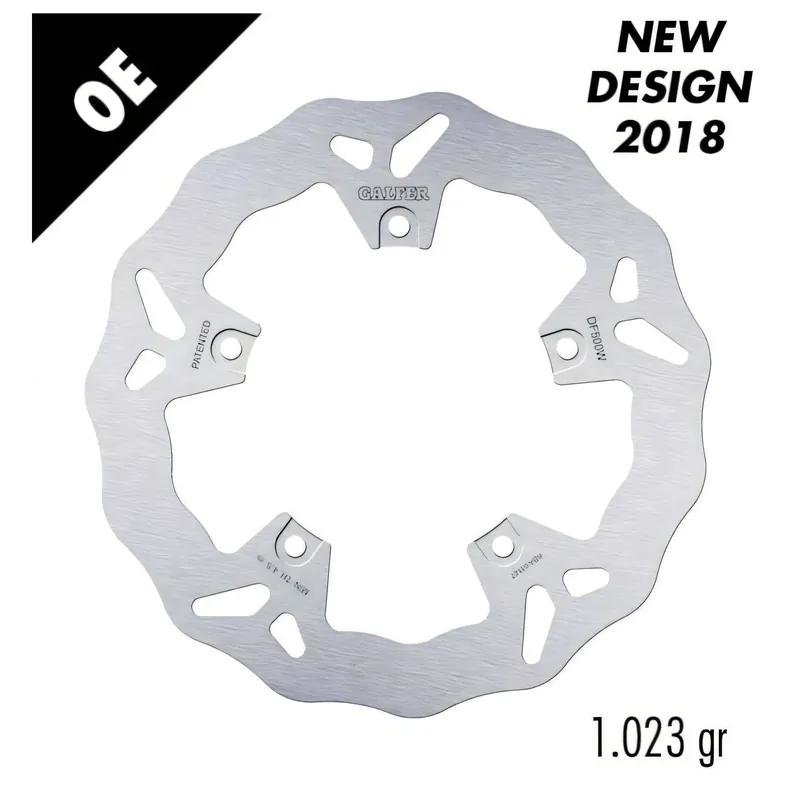 Bremsscheibe Galfer DF500W WAVE® mit ECE R90 Zulassung, starr vorne 267x5mm (2 benötigt) für MBK Skycruiser, Yamaha YP Majesty R X-Max 125 - 400 ccm Ausverkauf