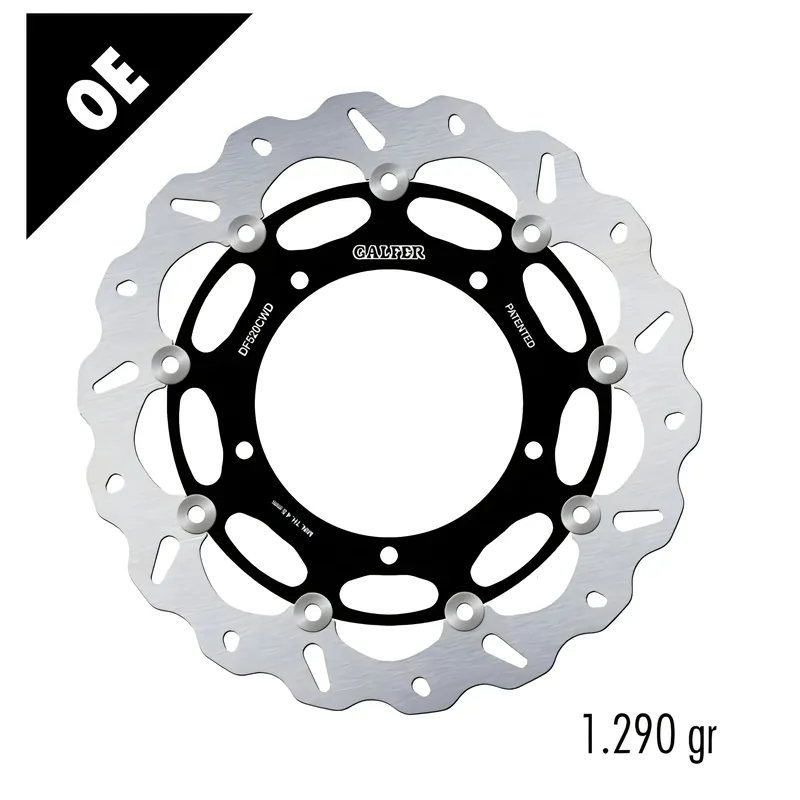 Bremsscheibe Galfer DF520CWD WAVE® mit ECE R90 Zulassung, schwimmend vorne 310x5mm für Yamaha XT Z Super Tenere YZF-R1 1000 / 1200 ccm Bj. 2007 - 2021 Schneller Versand