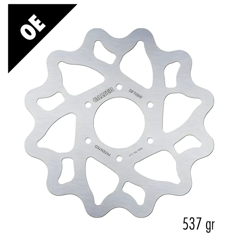 Highlight Bremsscheibe Galfer DF709W WAVE® mit ECE R90 Zulassung, starr hinten 218x3,5mm für Derbi Senda DRD SM X-Treme Ltd Edition Racing X-Race R L 50 ccm