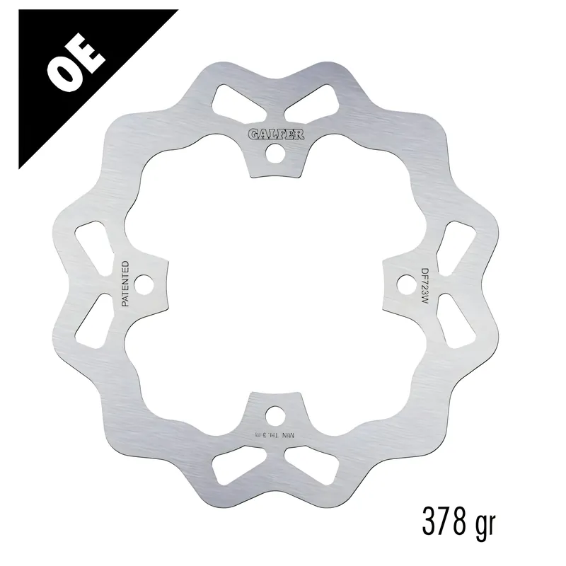 Bremsscheibe Galfer DF723W WAVE® mit ECE R90 Zulassung, starr vorne 202x3,5mm (2 benötigt) für Arctic Cat 2x4 DVX 250 ccm Zertifiziert