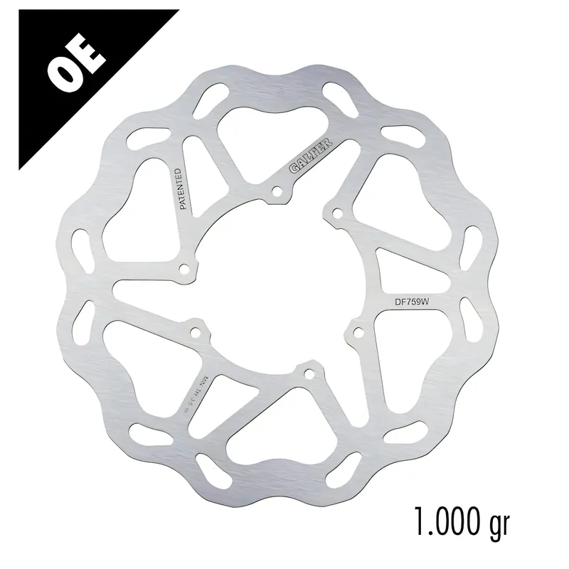 Bremsscheibe Galfer DF759W WAVE® mit ECE R90 Zulassung, starr vorne 300x4mm für Derbi Senda DRD SM Evo, Rieju MRX PRO X-Treme Ltd Edition MRT 50 ccm Echt