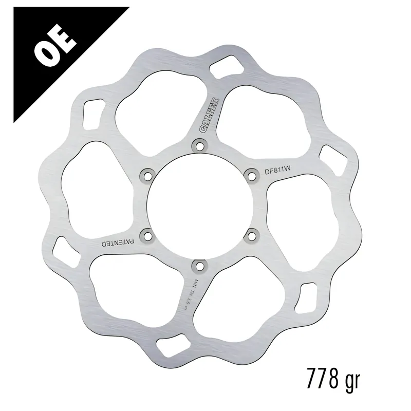 Bremsscheibe Galfer DF811W WAVE® mit ECE R90 Zulassung, starr vorne 280x4mm für Motorhispania RYZ Pro R Urban Bike SM 50 ccm Preisreduziert