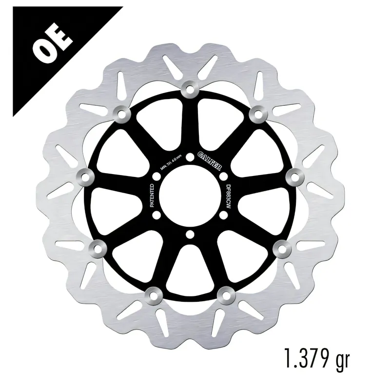 Preisreduziert Bremsscheibe Galfer DF883CW WAVE® mit ECE R90 Zulassung, schwimmend vorne 320x4,5mm für BMW G X Moto 650 ccm Bj. 2007 - 2012