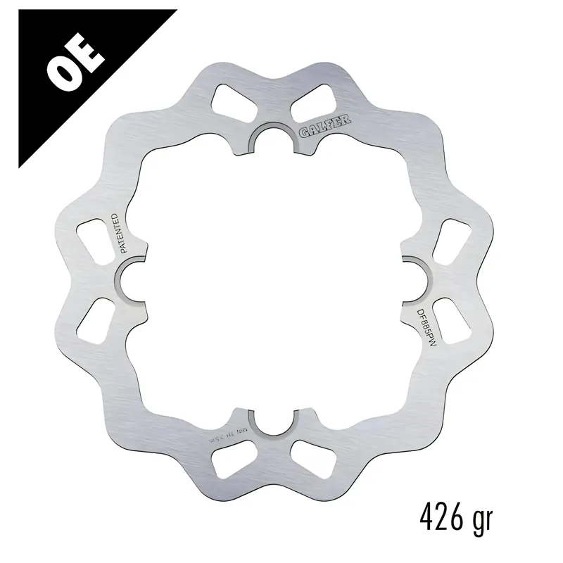 Bremsscheibe Galfer DF885PW WAVE® mit ECE R90 Zulassung, starr hinten 220x4mm für Husqvarna CR FS SM S R TC TE i WR WRE 125 - 630 ccm Bj. 1997 - 2023 Super-Preis