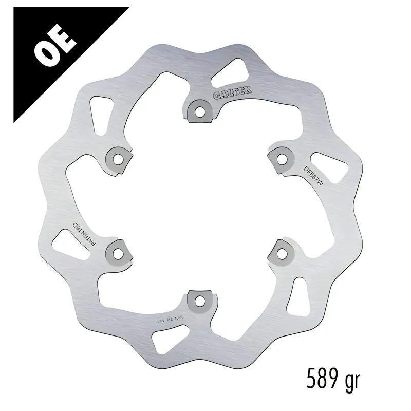 Super-Preis Bremsscheibe Galfer DF887W WAVE® mit ECE R90 Zulassung, starr hinten 220x4,5mm für Aprilia RX M Tuareg Rally P N 125 - 530 ccm Bj. 1989 - 2002