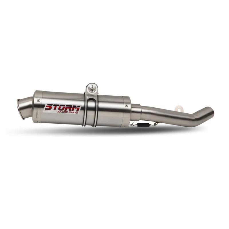 Sofort Bestellen Auspuff Storm SLIP-ON GP Edelstahl mit ABE für Aprilia RSV Mille Tuono 1000 ccm Bj. 1998 - 2005