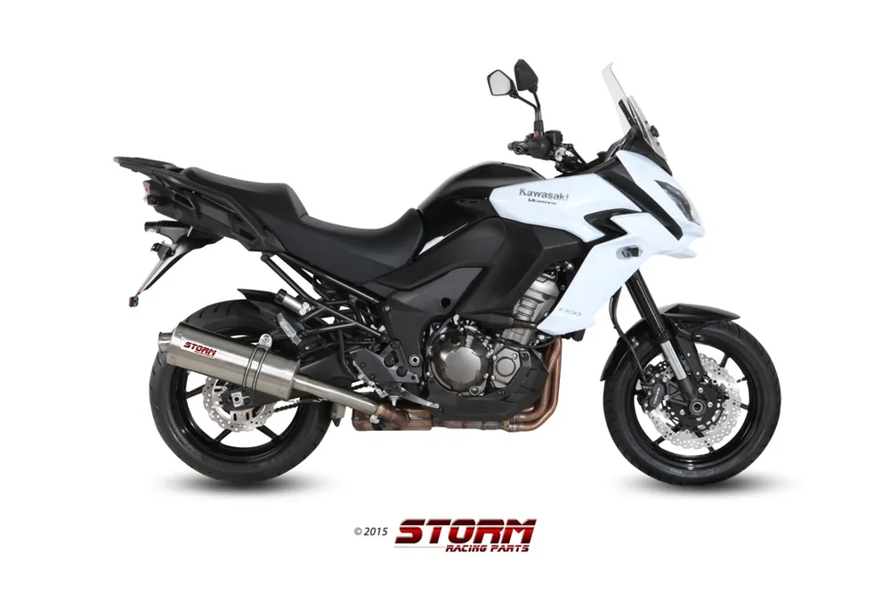 Auspuff Storm SLIP-ON oval Edelstahl mit ABE Knallerangebot