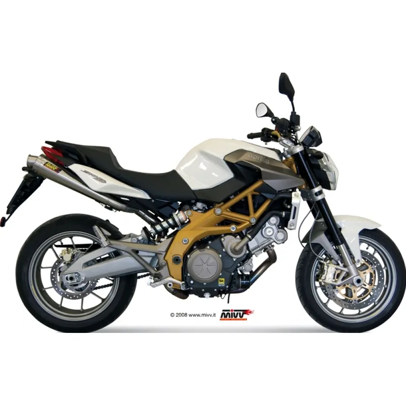 Knallerangebot Auspuffanlage Mivv 2 SLIP-ON Edelstahl X-Cone Sport für Aprilia SL Shiver / ABS GT 750 ccm Bj. 2007 - 2014