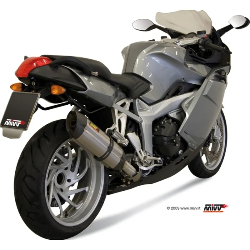 Auspuffanlage Mivv SLIP-ON Edelstahl mit Carbon Kappe Suono Sport für BMW K GT ABS R Sport 1200 ccm Bj. 2005 - 2009 Echt
