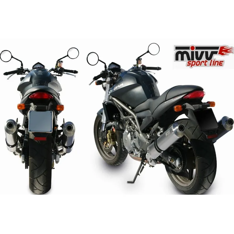 Auspuffanlage Mivv 2 SLIP-ON Carbon Oval Sport für Cagiva V-Raptor 1000 ccm Bj. 2000 - 2006 Letzte Chance