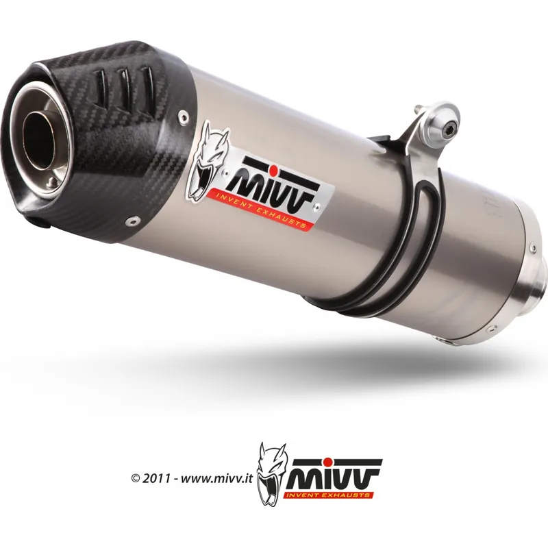 Auspuffanlage Mivv 2 SLIP-ON Titan mit Carbon Kappe Oval Sport für Ducati / S R SP 848 / 1098 / 1198 ccm Bj. 2007 - 2011 Beliebt
