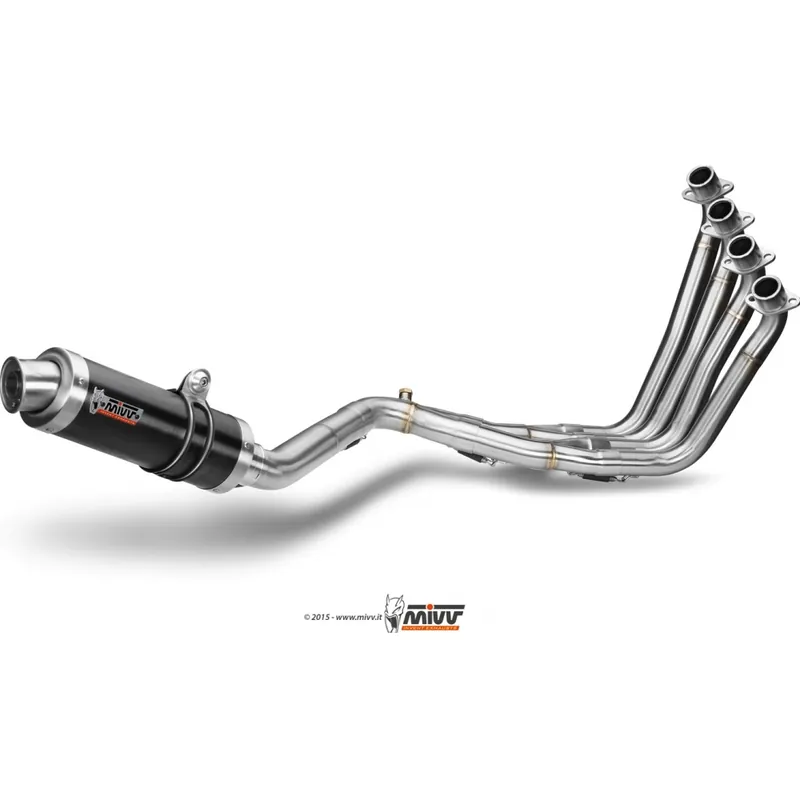 Auspuffanlage Mivv Komplettanlage 4x2x1 Edelstahl schwarz GP Sport für Honda CB F CBR FA / 650 ccm Bj. 2014 - 2016 Mega-Angebot