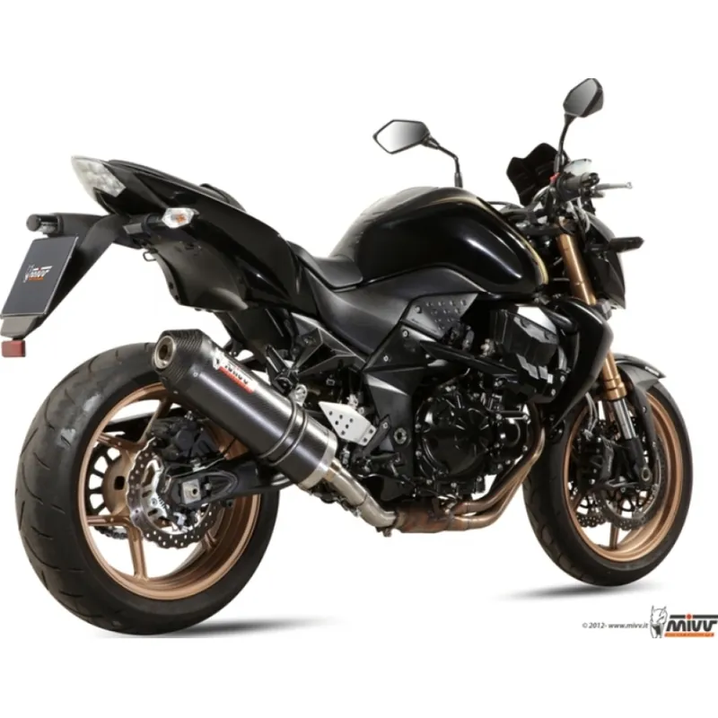 Auspuffanlage Mivv SLIP-ON Edelstahl Oval Sport für Kawasaki Z R SE 750 ccm Bj. 2012 - 2014 Finale Aktion
