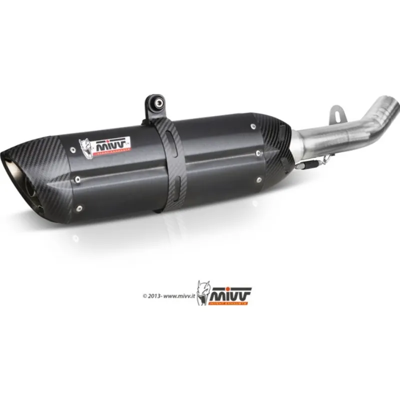 Auspuffanlage Mivv SLIP-ON Edelstahl schwarz Suono Sport für Kawasaki Z R SE 750 ccm Bj. 2012 - 2014 Top-Preis