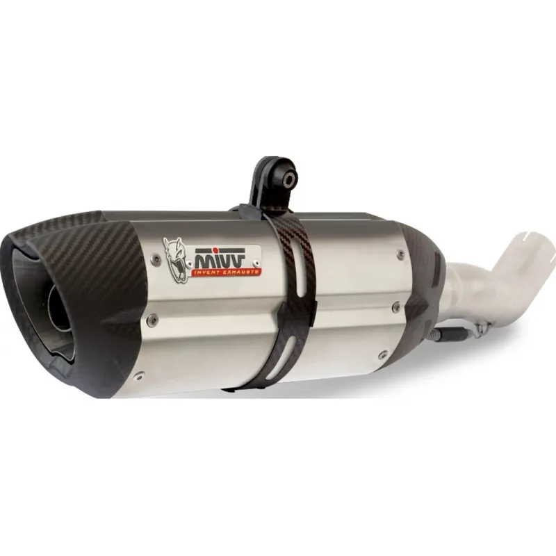 Auspuffanlage Mivv SLIP-ON Edelstahl mit Carbon Kappe Suono Sport für KTM Super Duke R 1290 ccm Bj. 2014 - 2015 Ausverkauf