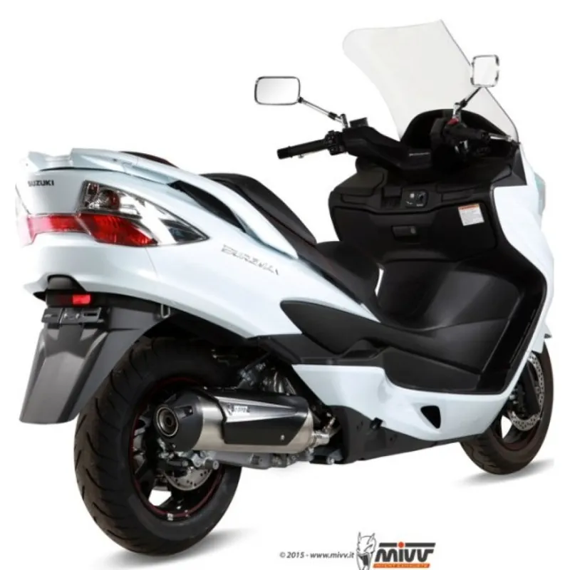 Wochenendangebot Auspuffanlage Mivv Komplettanlage 1x1 Edelstahl Urban für Suzuki AN Burgman 400 ccm