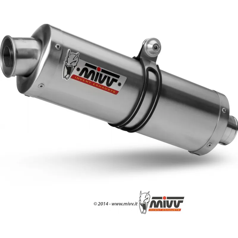 Top-Seller Auspuffanlage Mivv SLIP-ON Edelstahl Oval Sport für Suzuki GSF N / S Bandit 600 ccm Bj. 2000 - 2004