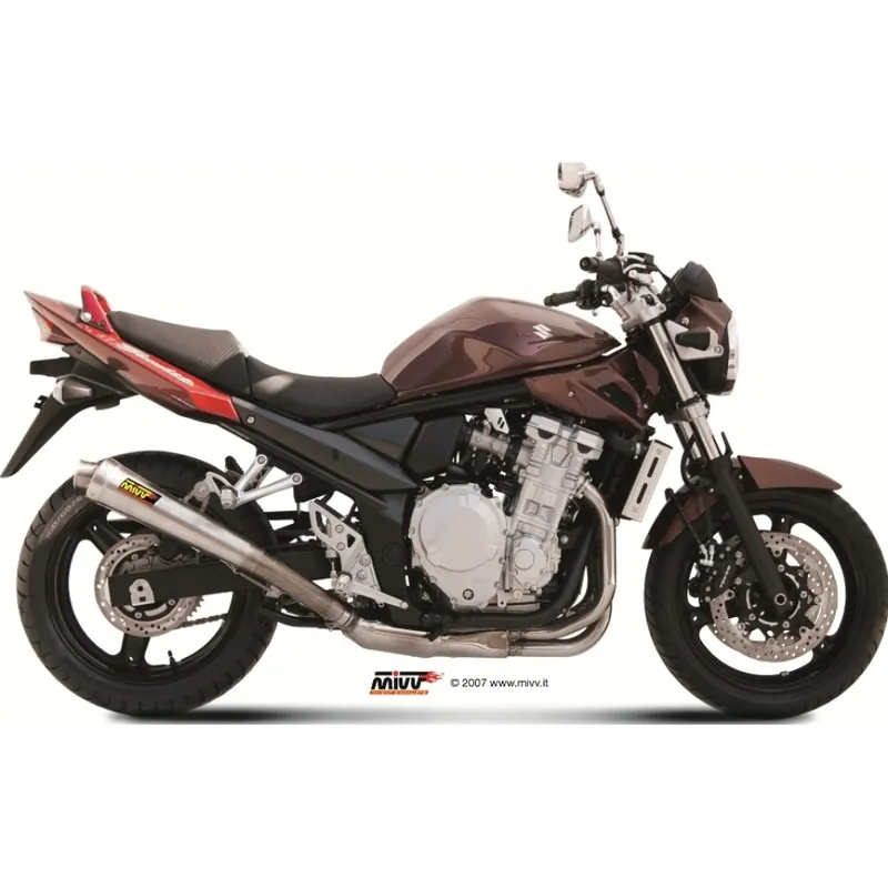 Auspuffanlage Mivv SLIP-ON Edelstahl X-Cone Sport für Suzuki GSF Bandit / S ABS GSX F 650 ccm Bj. 2007 - 2014 Nur Für Kurze Zeit