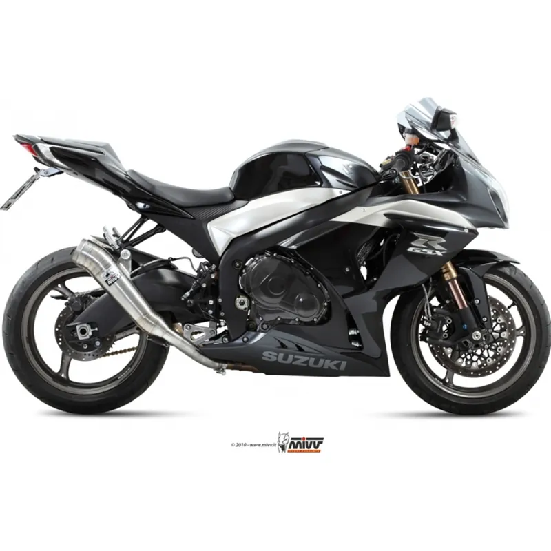 Sonderaktion Auspuffanlage Mivv 2 SLIP-ON Edelstahl Ghibli Sport für Suzuki GSX R 1000 ccm Bj. 2009 - 2011