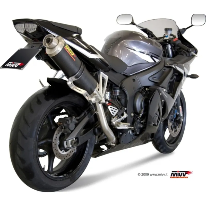 Auspuffanlage Mivv SLIP-ON Titan Oval Sport für Yamaha YZF-R6 600 ccm Bj. 2003 - 2005 Markenprodukt
