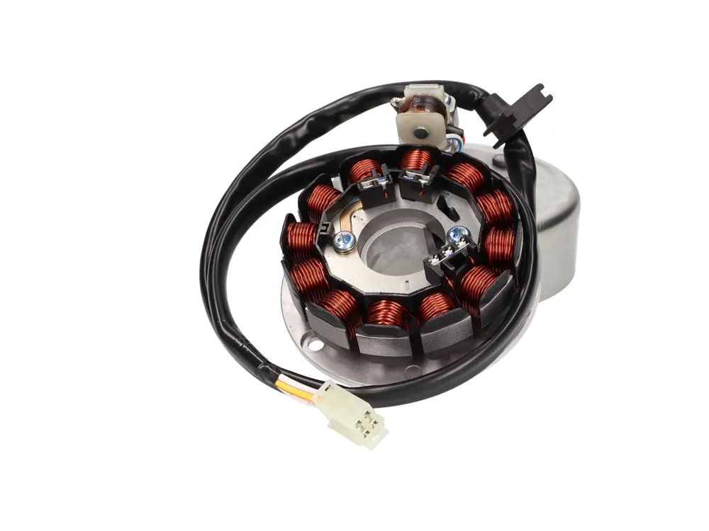 Lichtmaschine Stator und Rotor OEM für Minarelli AM6 Kickstarter (Power Up MORIC Zündung) Garantierte Lieferung