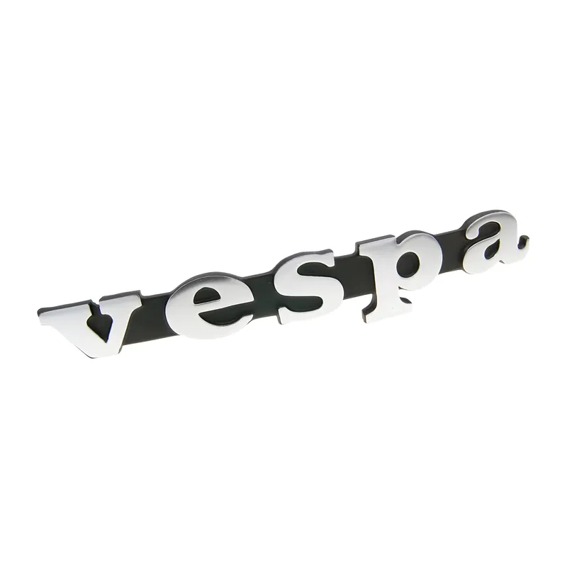 Schild / Schriftzug " Vespa " für Beinschild für Vespa 50, PX, Rally, Sprint, Special Neuheit