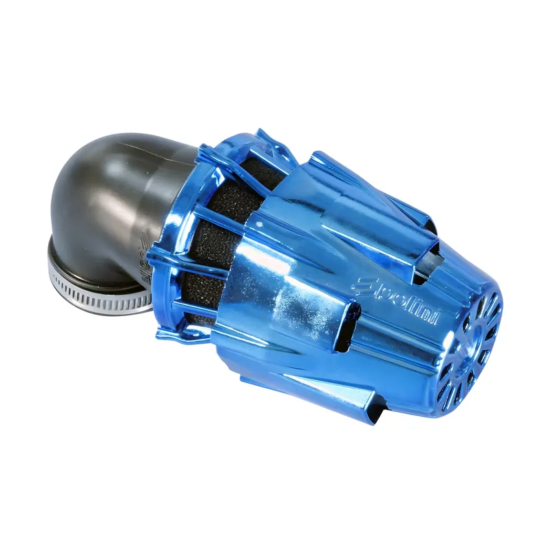 Echt Luftfilter Polini Blue Air Box 32mm 90° blau-schwarz