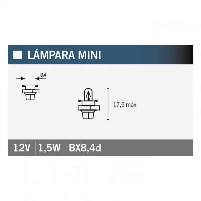 Glühlampe Leuchtmittel OSRAM 2452MFX6 12V1,2W, 1 Stück Preiswert