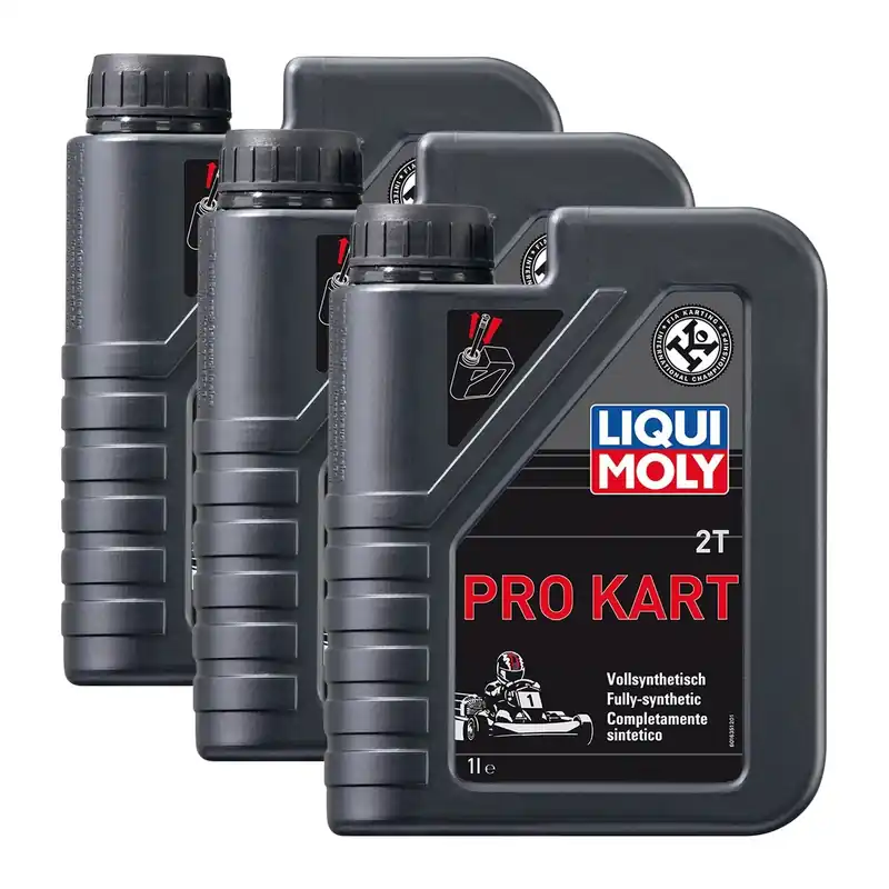 Expressversand 3x Liqui Moly 1635 Pro Kart 2T 2-Takt Motoröl Vollsynthetisch FIA 1L