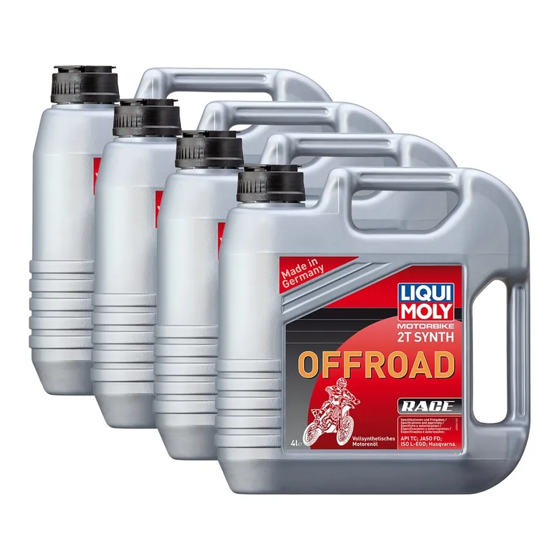 Saisonangebot 4x Liqui Moly 3064 Motorbike 2T Synth Offroad Race Motoröl 4L