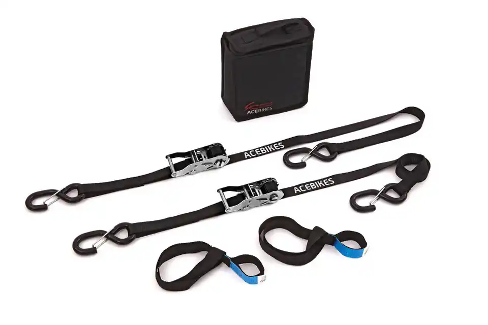 Aktuell ACEBIKES Ratschen-Zurrgurt heavy duty Zurrgurt Set 180cm x 25mm 750daN