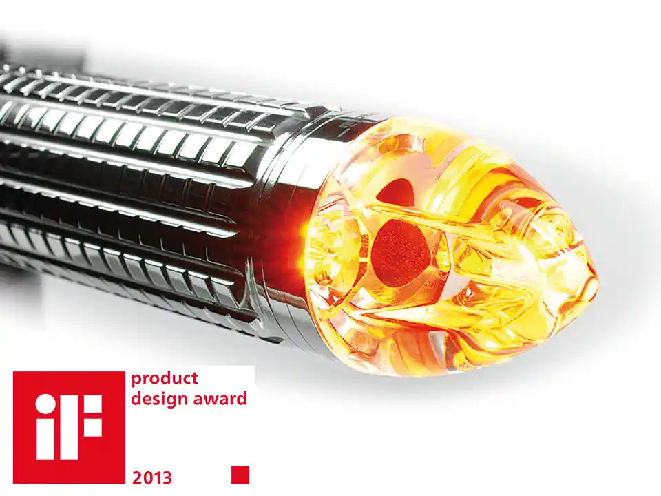 Abverkauf motogadget Lenkerendenblinker m-Blaze CONE, poliert, rechts