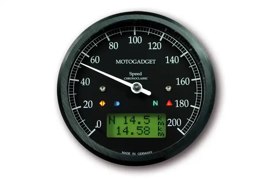 motogadget Tacho Chronoclassic Speedo, schwarz Bestseller