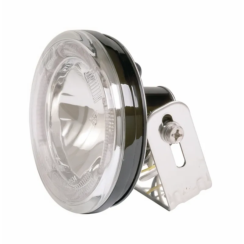 Neu SHIN YO Fernscheinwerfer rund, mit LED-Standlichtring, klar, inkl. Halter