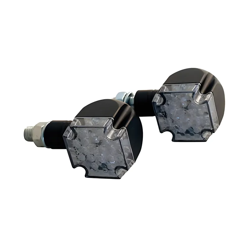 SHIN YO LED-Mini-Blinker CROSS, schwarz, kurzer Stiel Preisreduziert