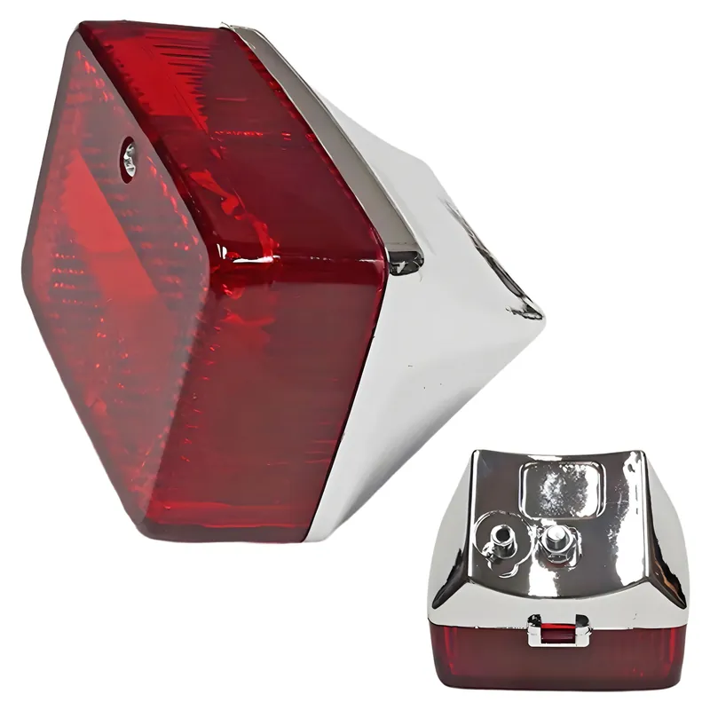 Abverkauf Rücklicht klein chrom/rot für Puch Maxi