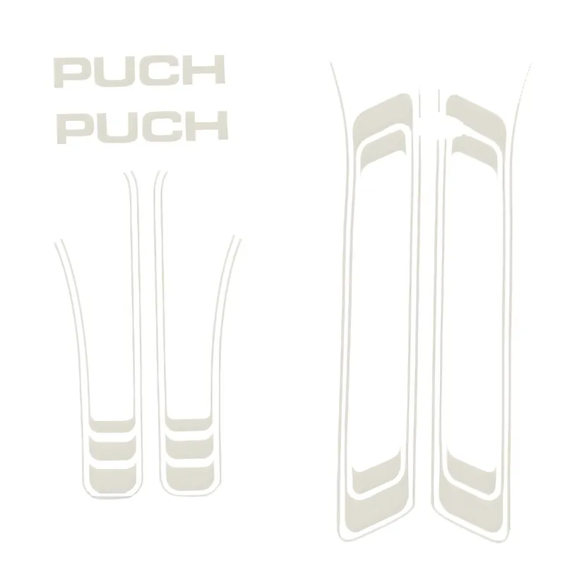 Begrenztes Angebot Sticker Satz PVC weiß für Puch Maxi
