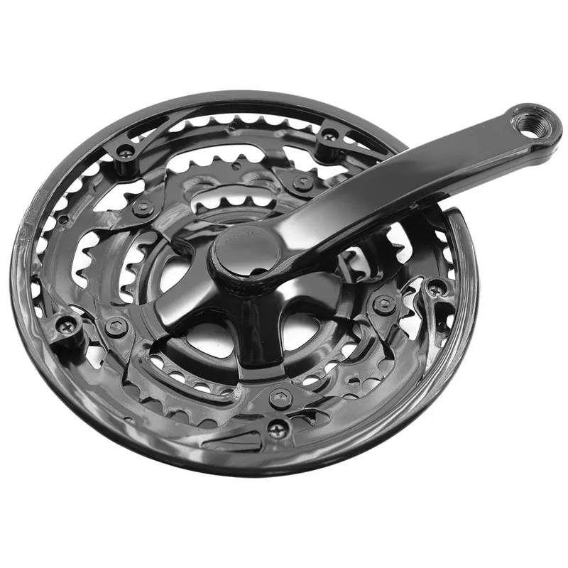 Kettenrad Garnitur Prowheel 657 Fahrrad 20" / 24" Antrieb Kurbel 3 fach 48-38-28 Zähne 152mm schwarz Bestpreis