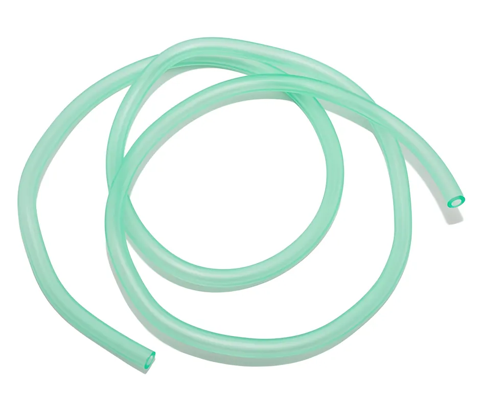 Benzinschlauch Grün / Transparent, D=7 / 4mm, 1m Zertifiziert
