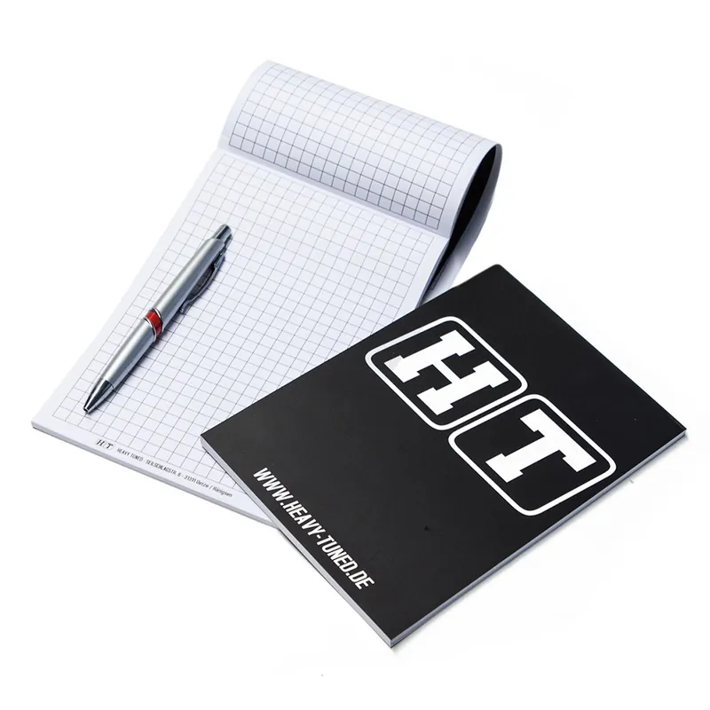 Notizblock / Schreibblock / Block - Din A5, 50 Blatt, 80gr, schwarz mit HT Logo Mega-Angebot