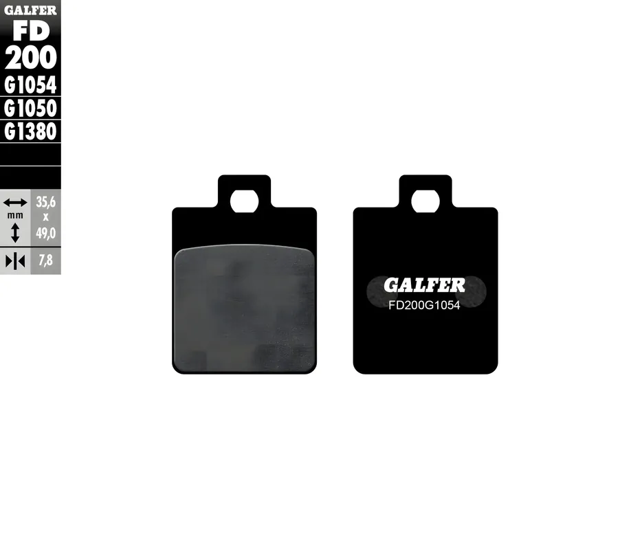 Abverkauf Bremsbeläge Set Galfer 2x FD200G1054 & 1x FD343G1054 Semi-Metall vorne & hinten für Piaggio MP3 250 ccm