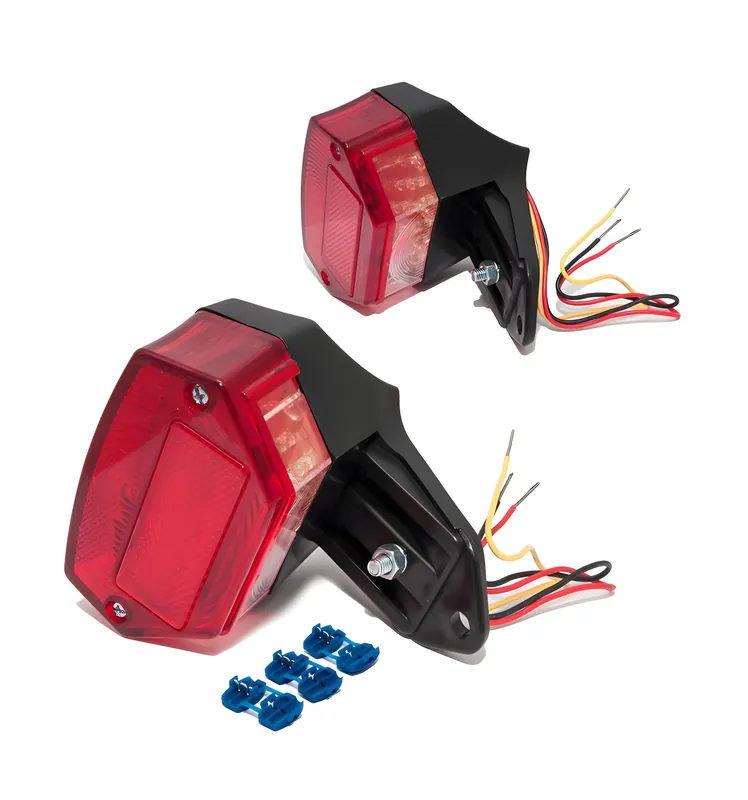 Schnäppchen LED Rücklicht 12V inkl. Halterung und Kennzeichenbeleuchtung rot für Zündapp / Kreidler Mofas