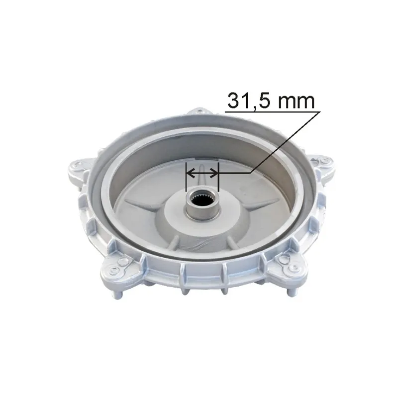 Bremstrommel hinten RMS, silber für Vespa PX Sprint etc. - 10" Felgen offen, Ø innen 150mm, Wellendichtringsitz 31,5mm Aktuell