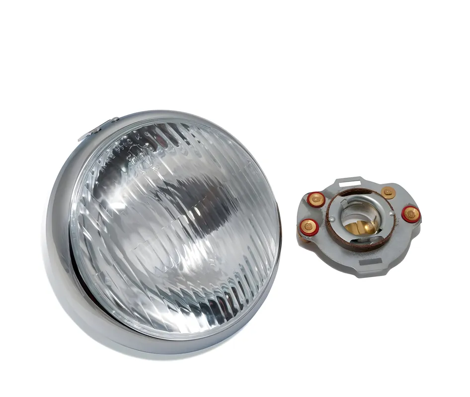 Neue Ware Scheinwerfer + Lampenring Siem für Vespa 150 Bj. 1955 - 1956