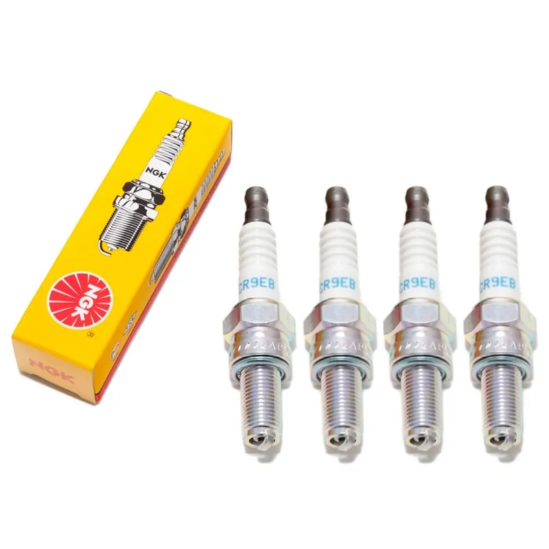 Sichere Zahlung Zündkerzen Set NGK 4x CR9EB Zündkerze entstört, 19,0mm Langgewinde Ø 10,0mm, feste SAE-Anschlussmutter, 6955