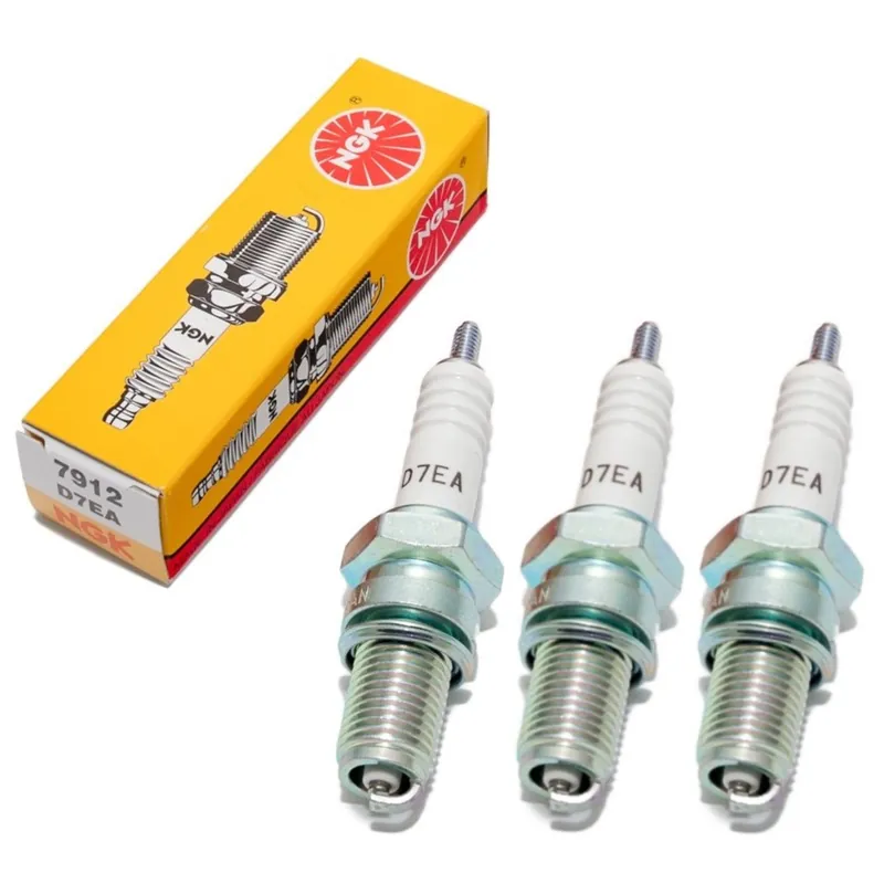 Wochenendangebot Zündkerzen Set NGK 3x D7EA Zündkerze, 19,0mm Langgewinde Ø 12,0mm, 7912